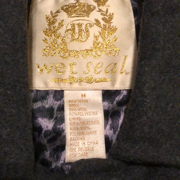 Women’s Wet Seal Pea Coat - Picture 3 of 4